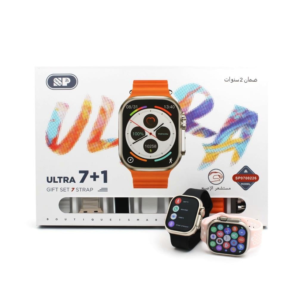 ساعة الترا 49 mm مع مستشعر الاصبع للرد على المكالمات