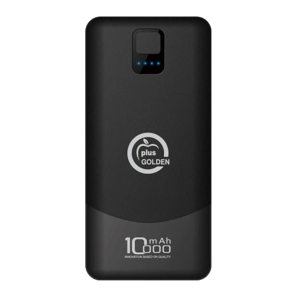 باور بانك Golden Plus بسعة 10000mAh يتميز بتصميم أنيق وصغير الحجم مع إ
