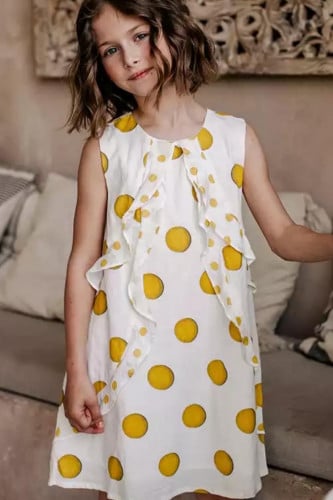 فستان للبنوتات منقط