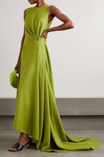 فستان سهره أنيق بدون اكمام