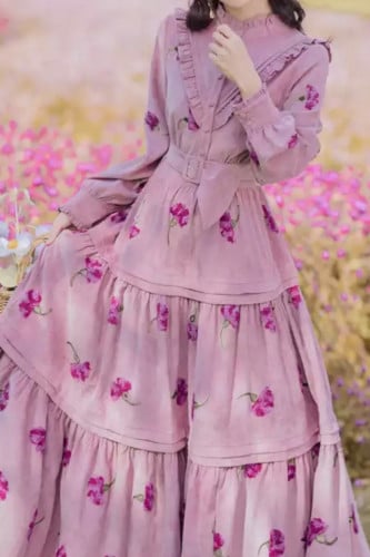 فستان ريترو شامواه