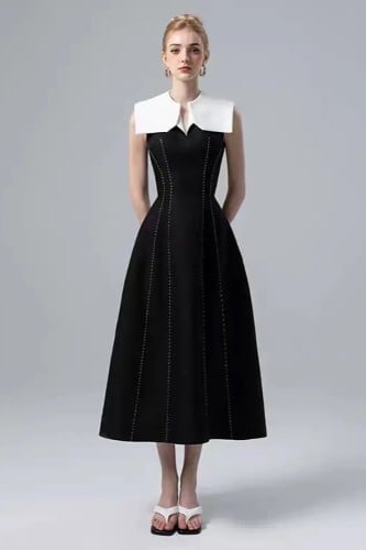 فستان سهرة نسائي بدون اكمام