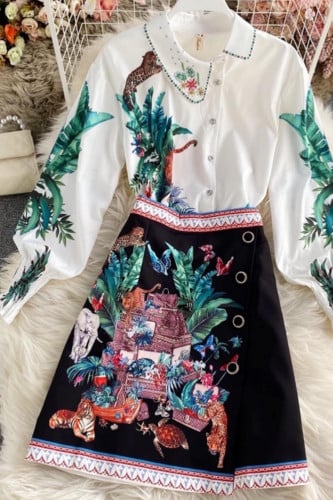 طقم بناتي قطعتين