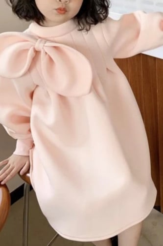 فستان اطفال فيونكة ع الجنب