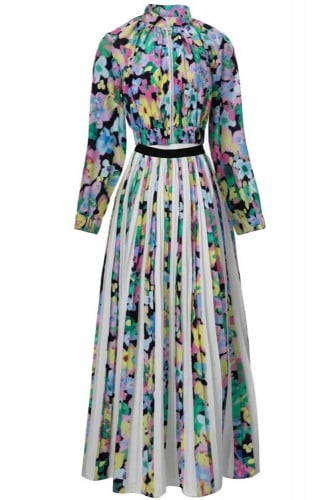 فستان طويل طباعه