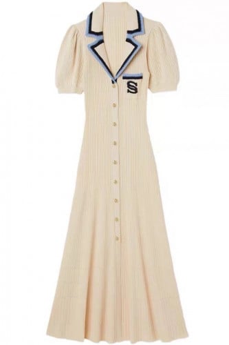 فستان ربيعي من الصوف الخفيف