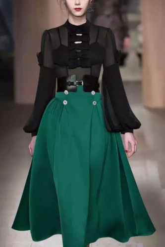 طقم قطعتين مع الحزام