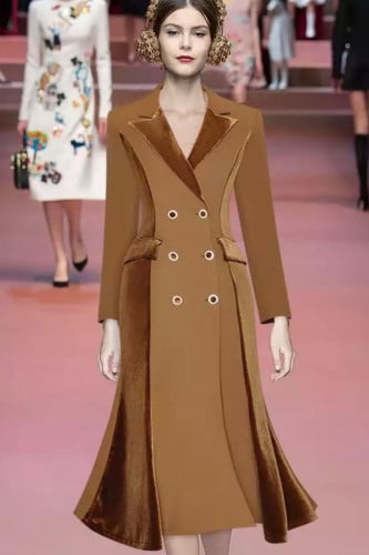 فستان ربيعي مخمل