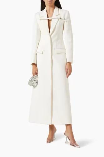 فستان نسائي انيق بنمط معطف