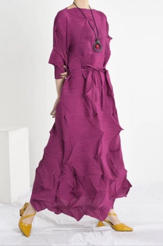 فستان بليسية بحزام