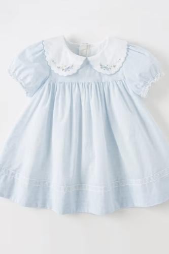 فستان ديف بيلا القطني - كاجوال الصغيرات