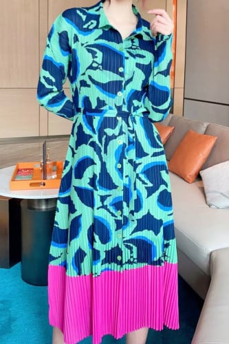 فستان بليسية ملون