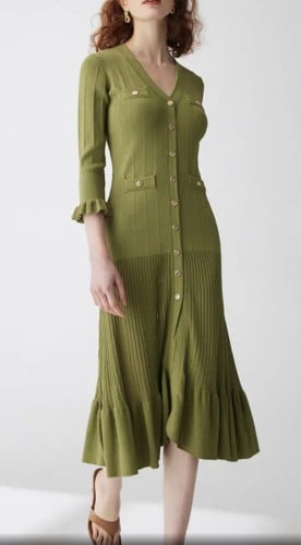 فستان ساندرو ربيعي باكمام