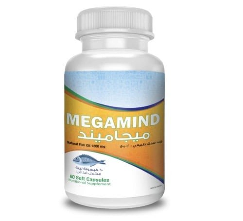 ميجاميند مكملات اوميجا 1200 mg