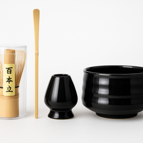 طقم ادوات الماتشا اسود