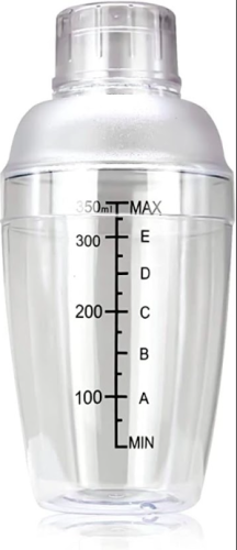 شیكر يدوي شفاف 350مل