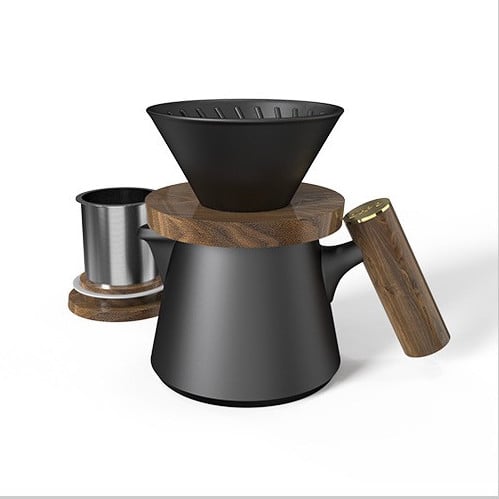 مجموعة التحضير الفاخرة V60 سراميك - اسود