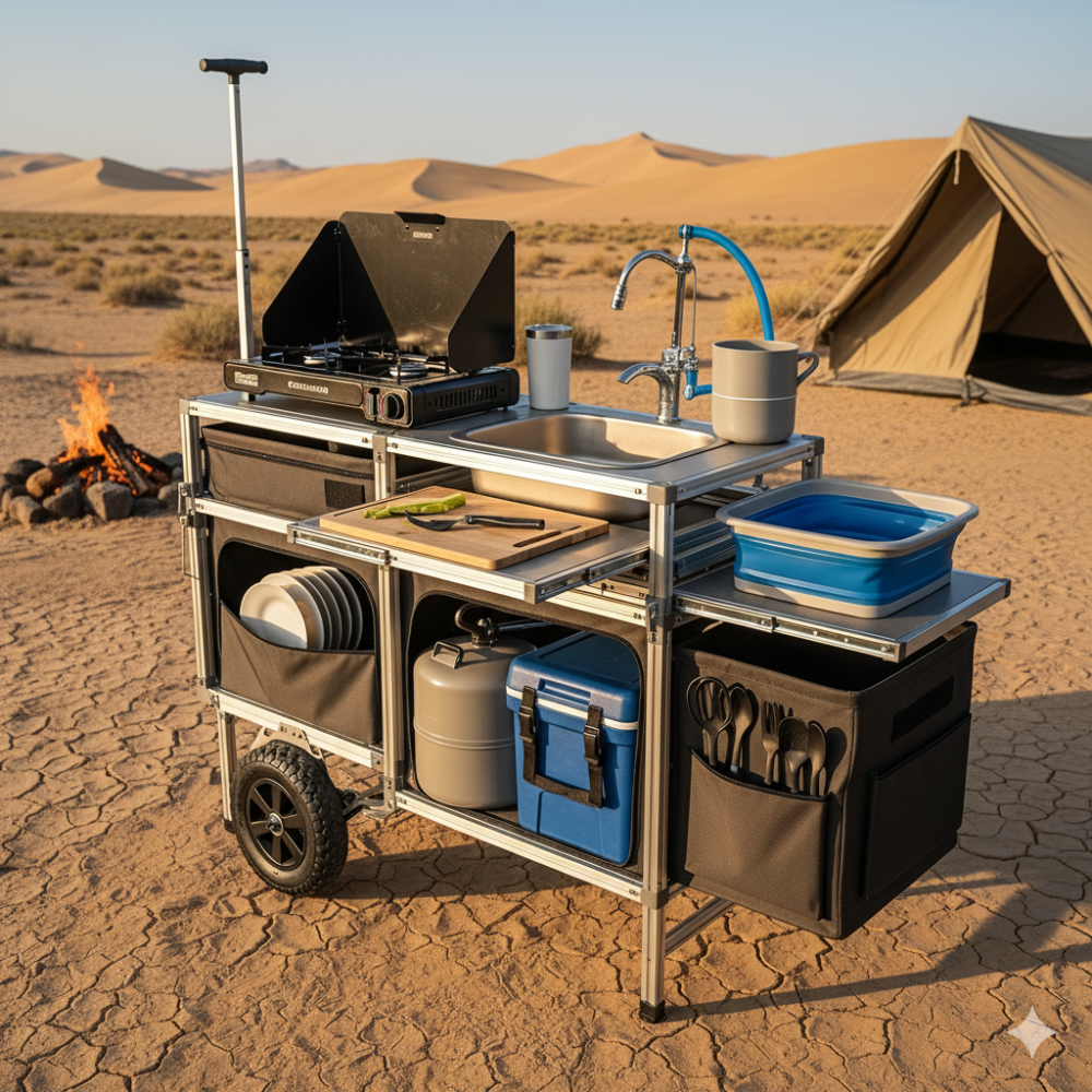 جهّز مطبخك المتنقل: دليلك الكامل لأدوات الطبخ في الرحلات والكشتات