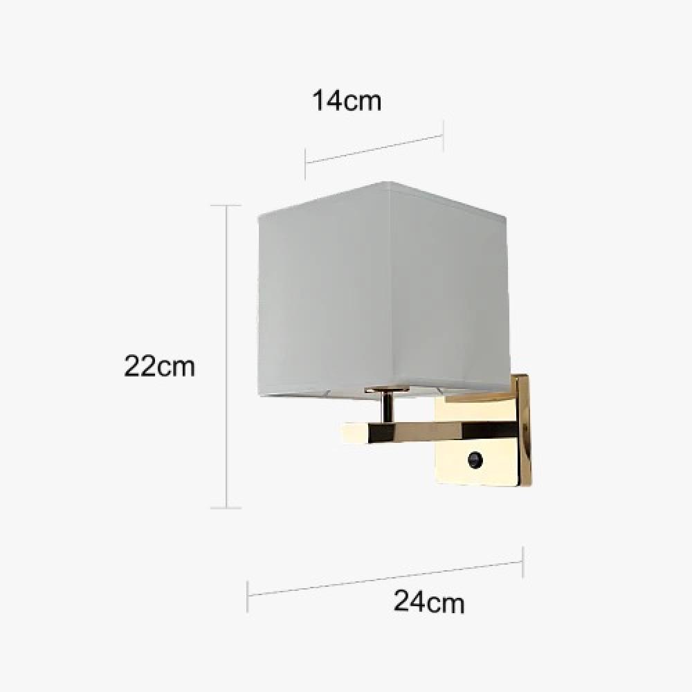 إضاءة ابليك حائط مودرن ذهبي E27*1L مفرد
