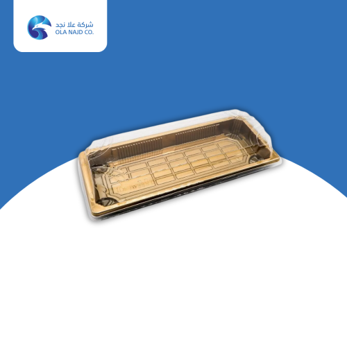 حاوية | سوشي | ار ام | JS-6801 | ذهبي | 100 قطعة