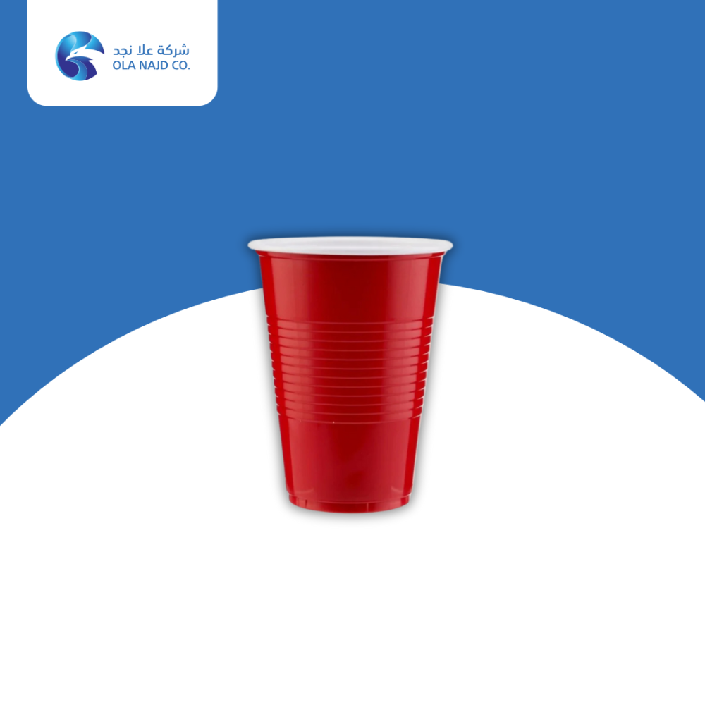 كوب اس ام مموج  احمر  4 اونصه