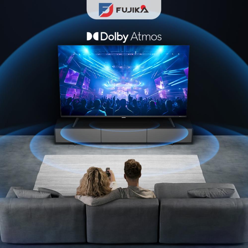 فوجيكا شاشة تلفزيون 50 بوصة سمارت - UHD 4K + HDR - أسود - FJK-50KS