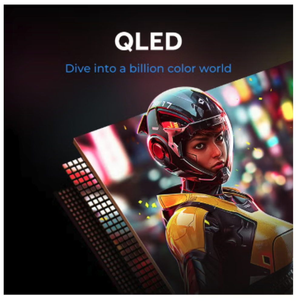 فوجيكا شاشة تلفزيون 75 بوصة سمارت - QLED 4K - HDR - أسود - FJK-75KQG