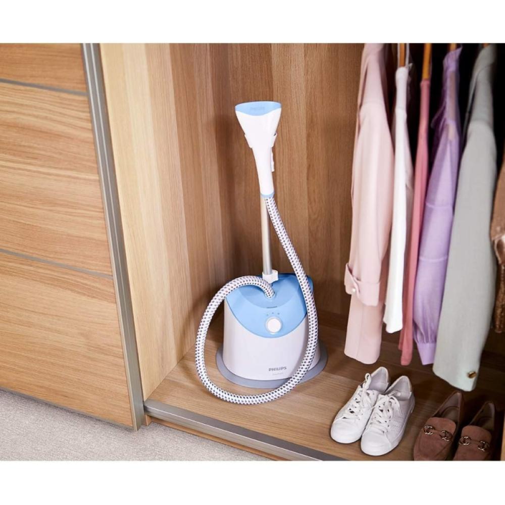 فيليبس مكواة بخار عمودية - 1600 واط - سماوي وأبيض - GC482/26