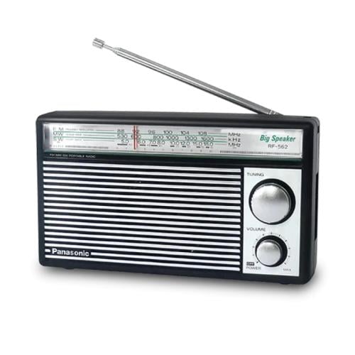 باناسونيك راديو محمول يدعم FM-MW-SW - أسود وفضي -...