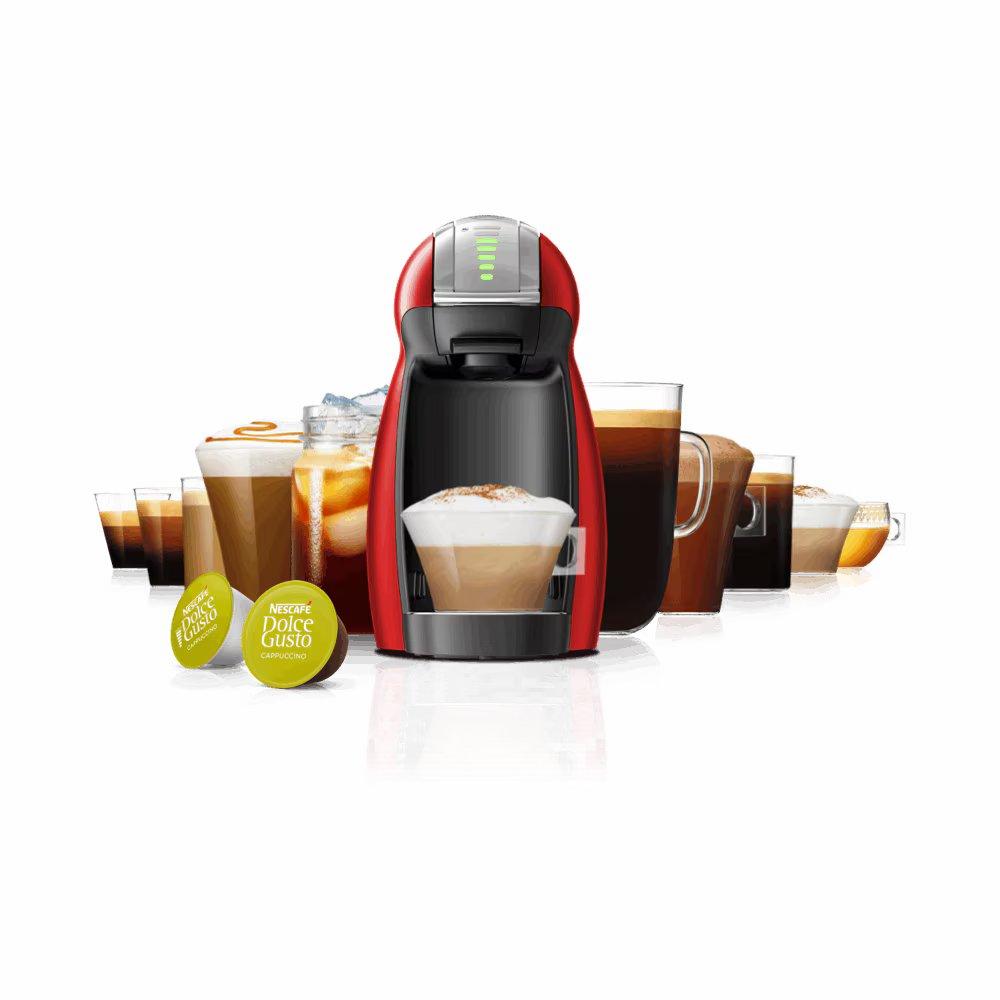 دولتشي جوستو ماكينة تحضير القهوة جينيو 2 - 0.8 ليتر - 1500 واط - أحمر