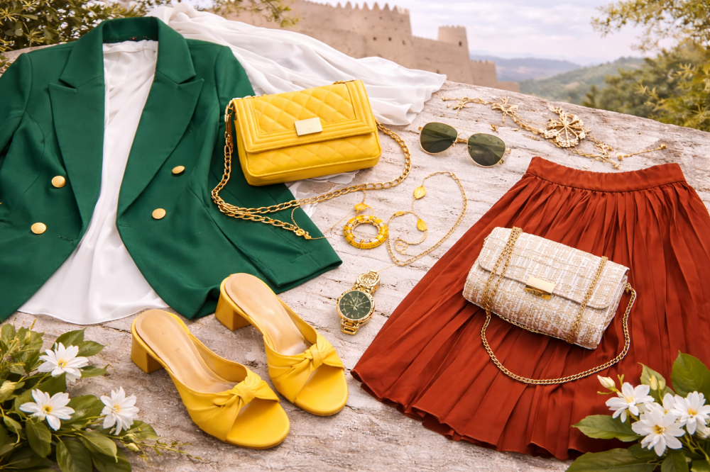 ألوان يوم التأسيس السعودي وكيف تنسقينها بإطلالة عصرية