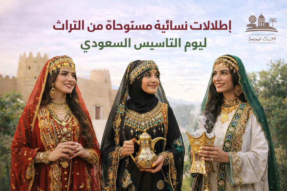 إطلالات نسائية مستوحاة من التراث ليوم التأسيس السعودي