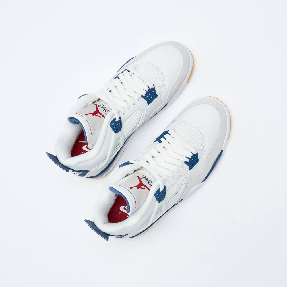 Nike SB - Air Jordan 4 (Summit White/White Navy -Neutral Grey