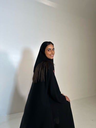 عباية اسود سادة