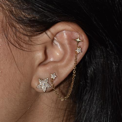 Tiny star earring