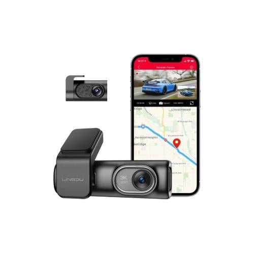 LINGDU - داش كام D200 3K كاميرا امامية وخلفية