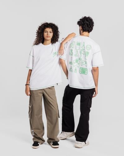 Video Games T-shirt - White (Printed)
