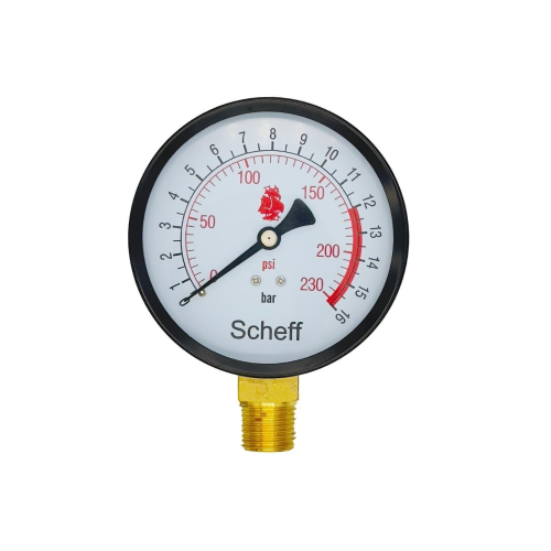 ساعة قياس ضغط 16 بار ماركة Scheff