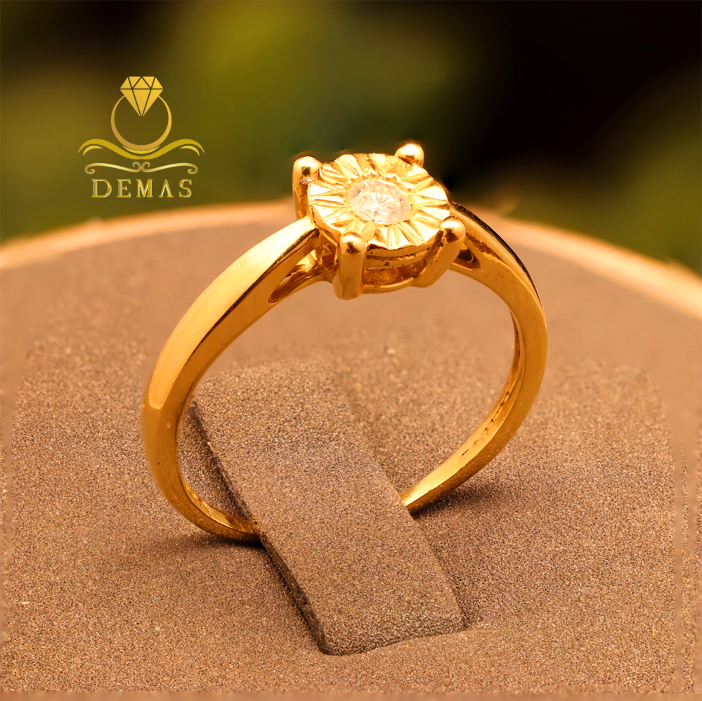 18K Gold Plated Diamond 2024 Ring