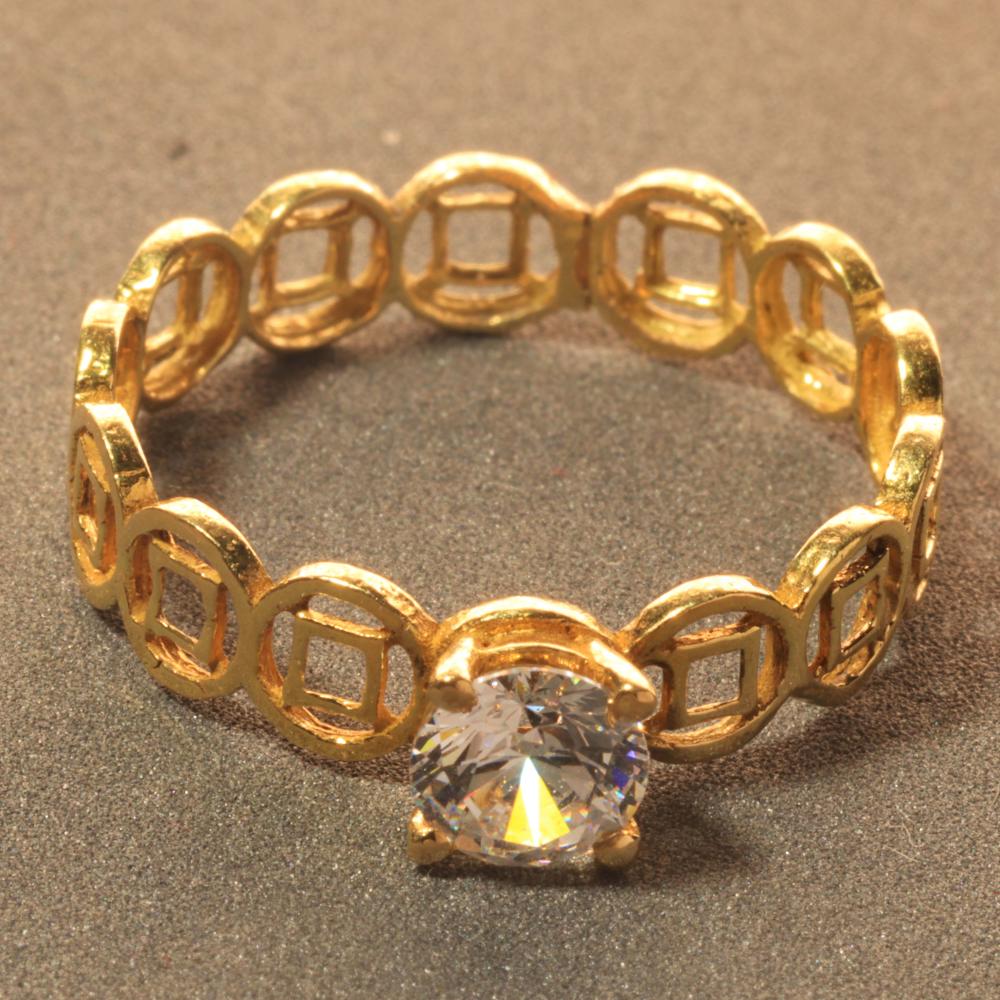 18K Gold Radiant Links Ring – 1.6g - Demas Gold Store - Demas Gold 