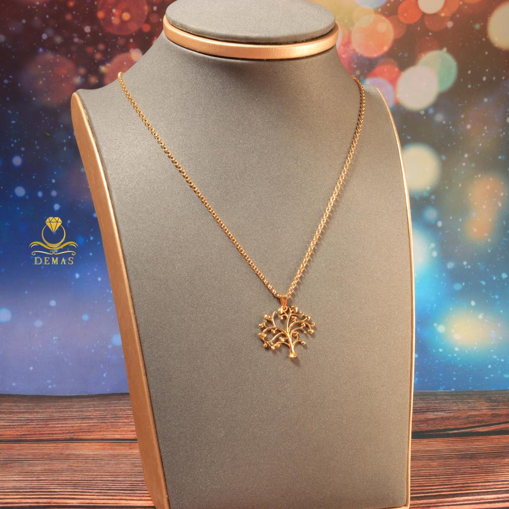 Gold tree necklace 18k