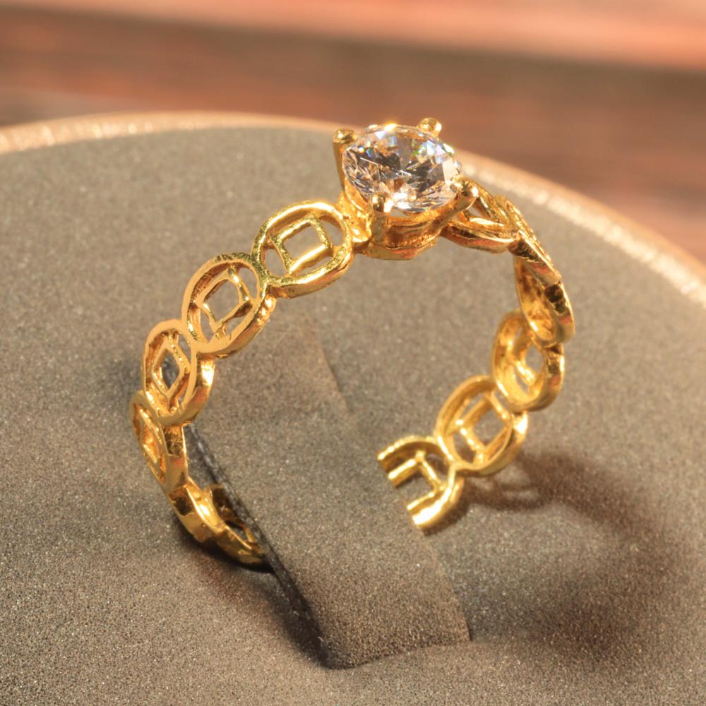 18K Gold Radiant Links Ring – 1.6g - Demas Gold Store - Demas Gold 