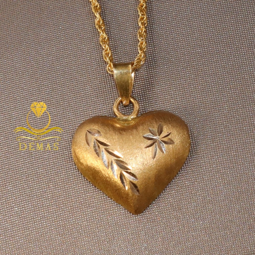 Gold pendant heart shape 2024 21k