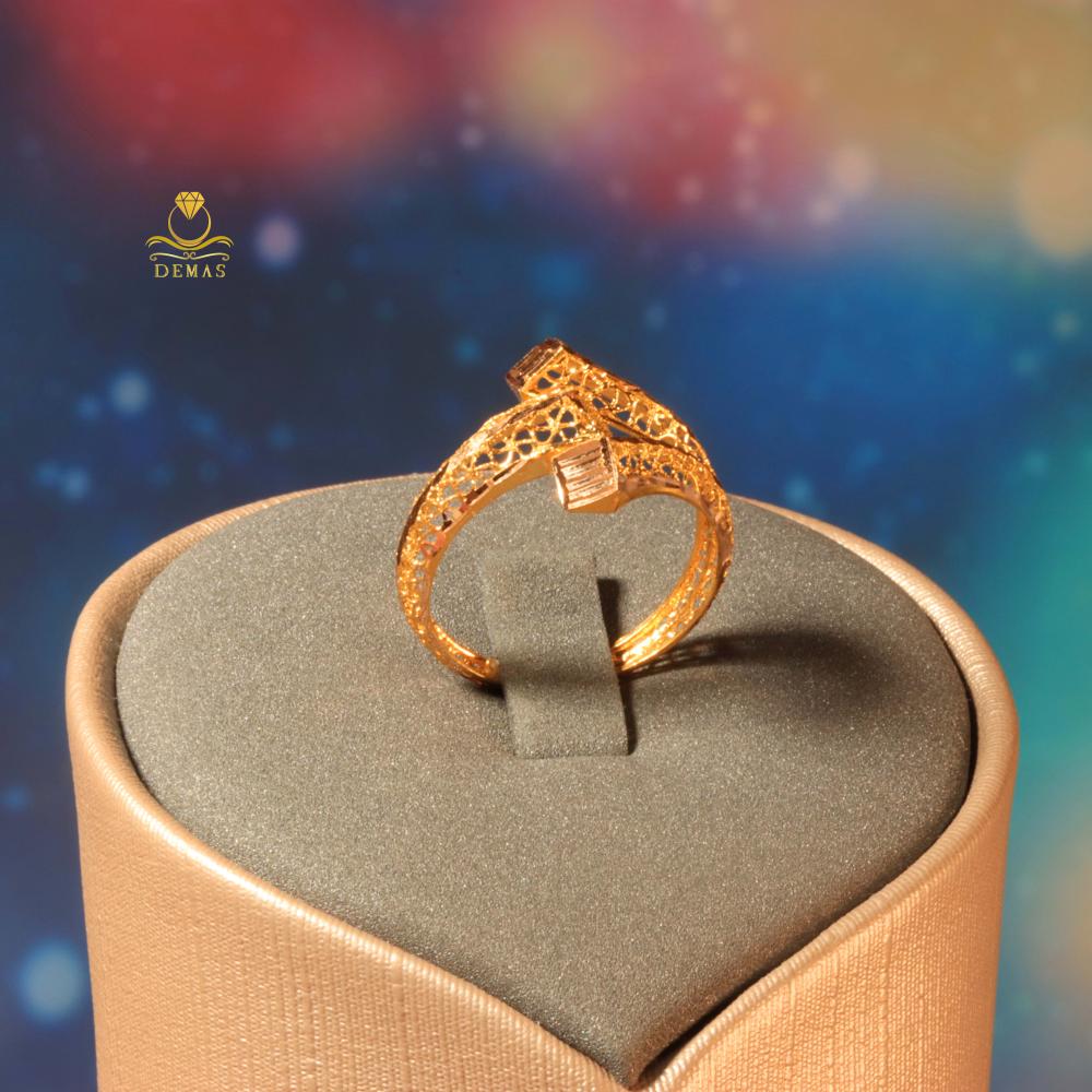 Gold Diamonds 21k Gold Wedding Band Gold Ring 21k Demas Gold Store