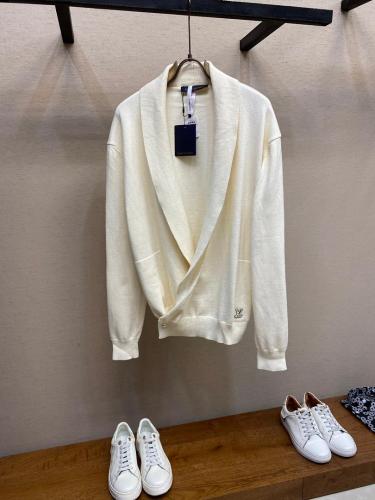 Louis Vuitton-Inspired Cream Cardigan