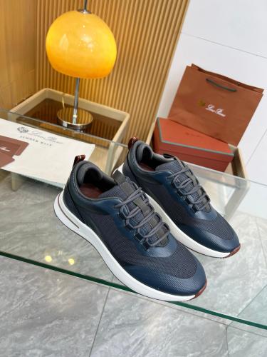 Loro Piana Tech Runner – Deep Navy & Rust Sole