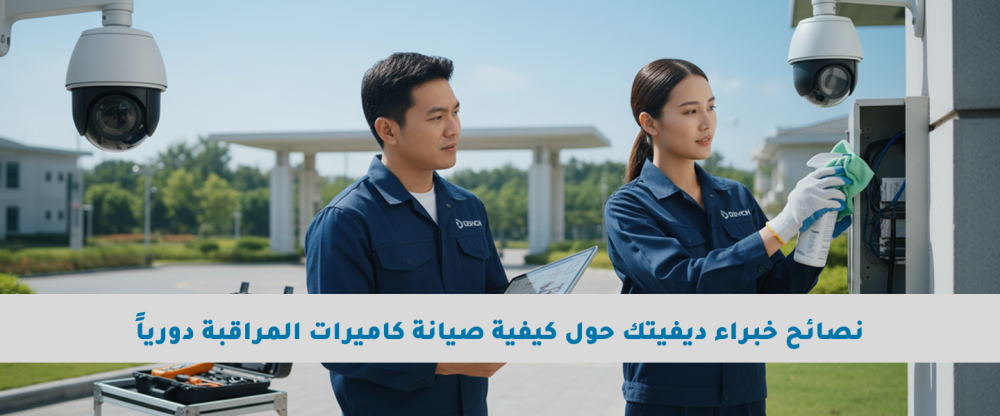 نصائح خبراء ديفيتك حول كيفية صيانة كاميرات المراقبة دورياً