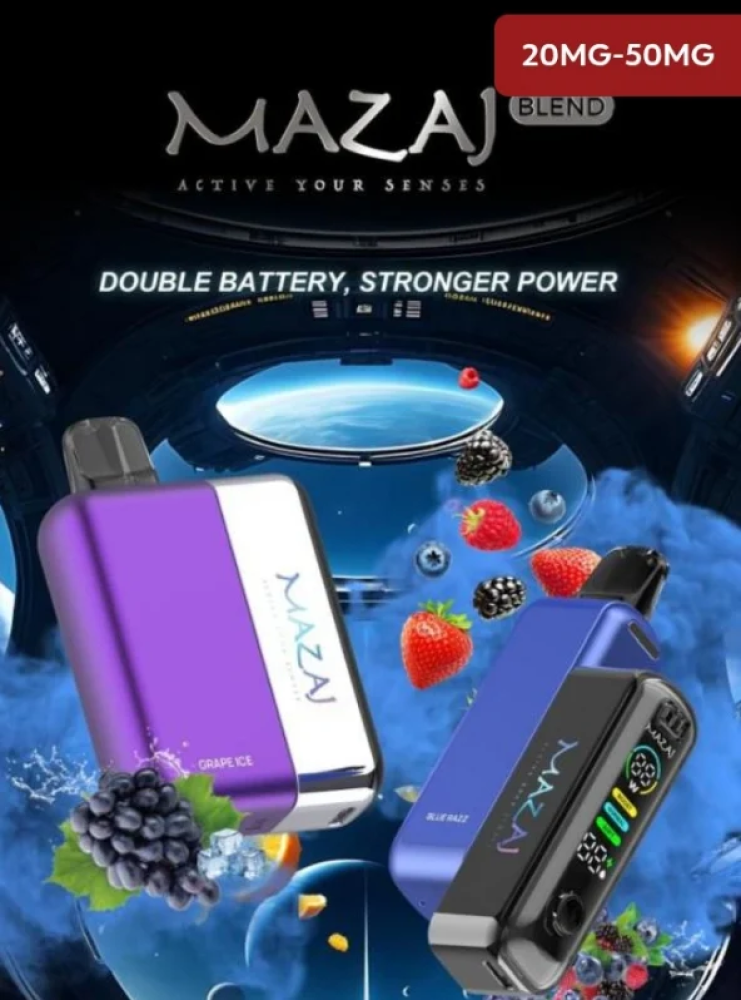 بودات مزاج بليند15000 موشة عنب ساكورا MAZAJ BLEND 15000 PUFFS SAKURA G