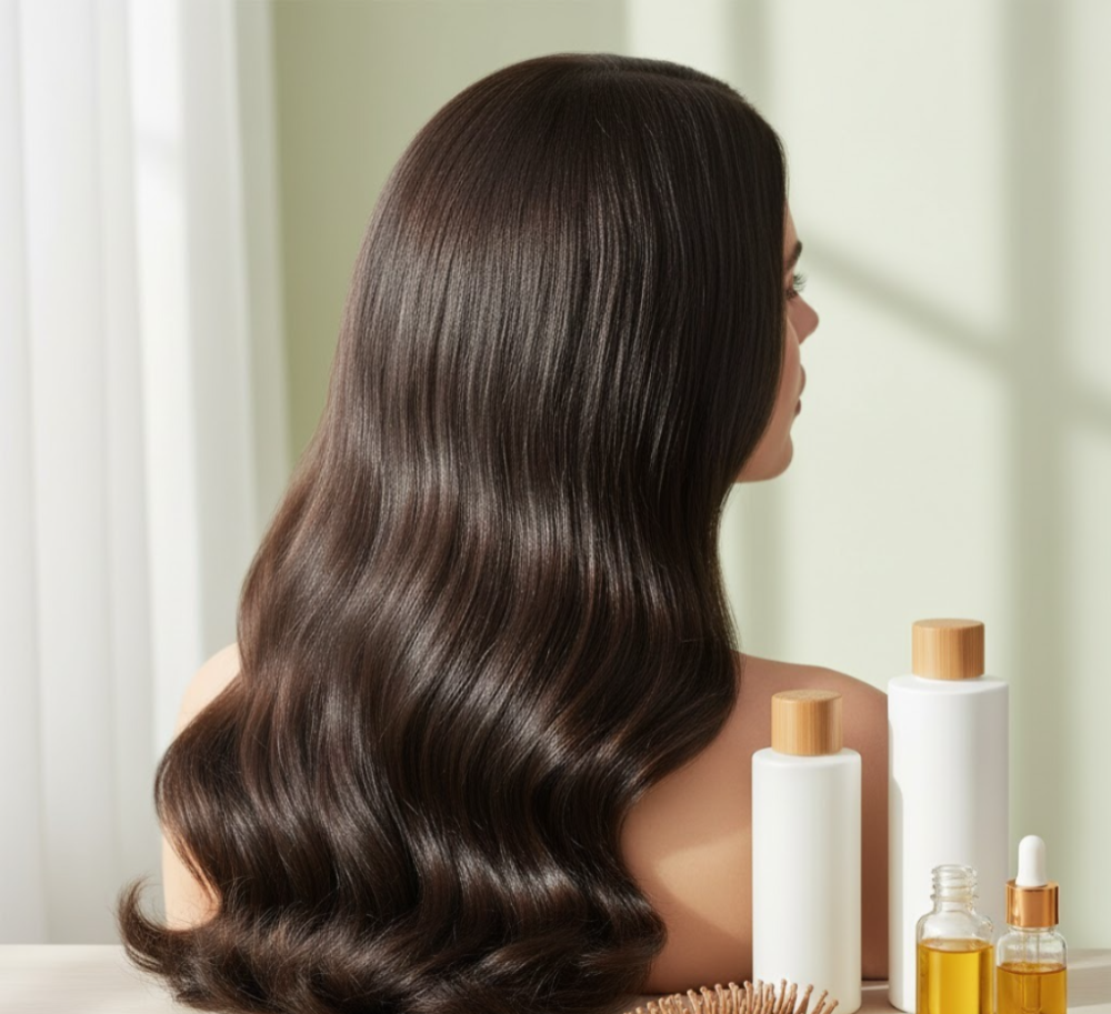 روتين العناية بالشعر الدهني