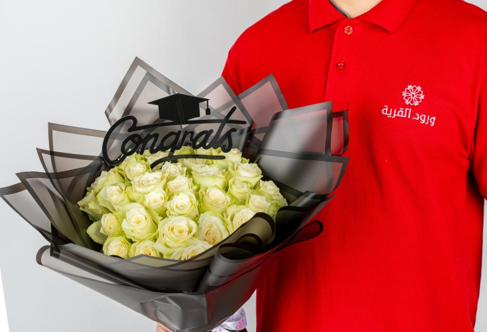 باقة الجوري الابيض